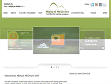Tablet Screenshot of michaelmcgiverngolf.com